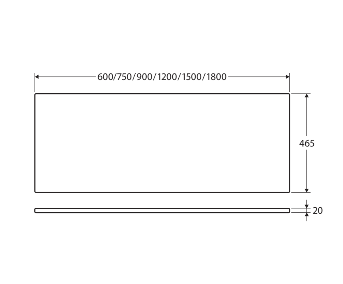 FIENZA NERO VENA SILICA FREE RECTANGULAR STONE BENCHTOP (AVAILABLE IN 600MM, 750MM, 900MM, 1200MM, 1500MM AND 1800MM)