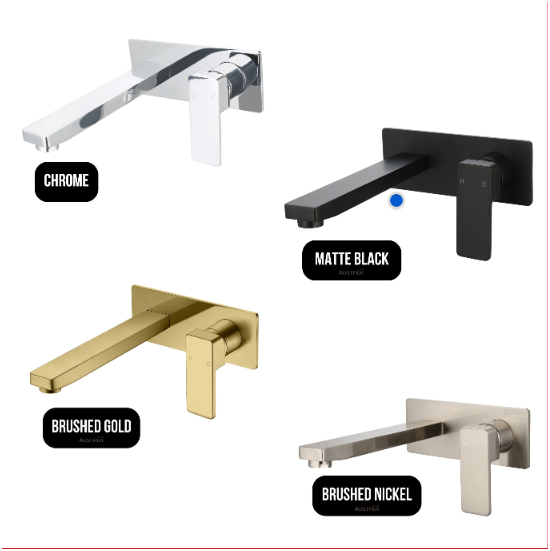 IKON CERAM WALL BASIN MIXER SET 180MM CHROME