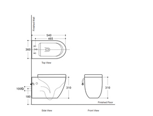 BELBAGNO ALEXANDER-R WALL HUNG PAN GLOSS WHITE