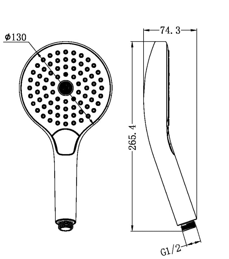 NERO AIR HAND SHOWER II 130MM BRUSHED BRONZE