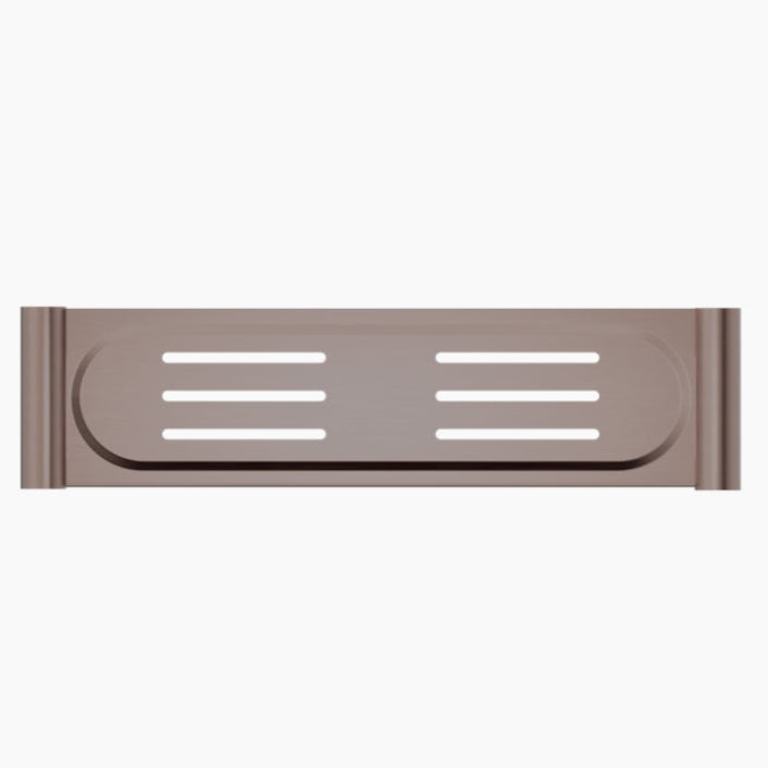 NERO MECCA METAL SHOWER SHELF 395MM BRUSHED BRONZE