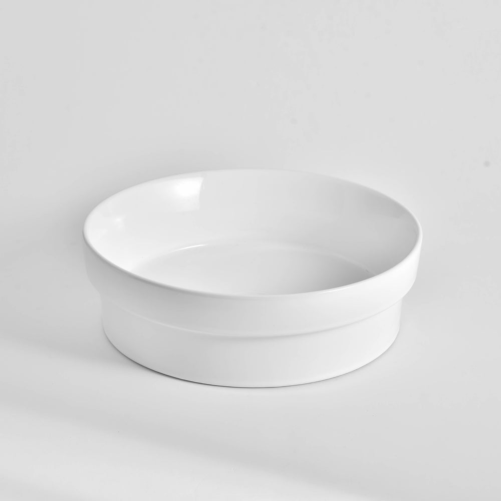 CLAYA ROUND SEMI INSET BASIN GLOSS WHITE 400MM
