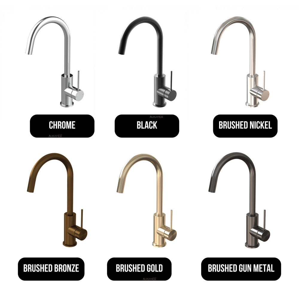 FELTON LINEA SINK MIXER 366MM BRUSHED BRONZE