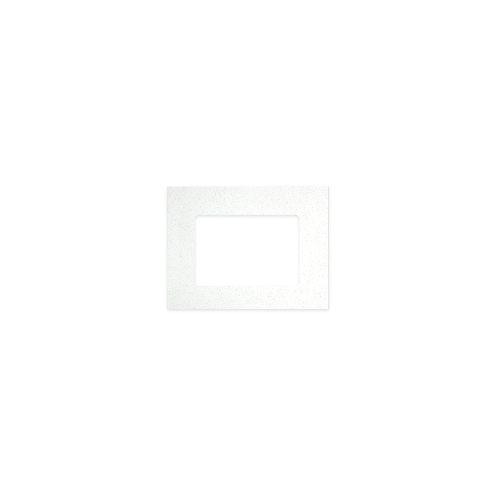 FIENZA SNOWFLAKE RECTANGULAR SOLID SURFACE BENCHTOP WITH UNDERMOUNT BASIN HOLE (AVAILABLE IN 600MM, 750MM, 900MM, 1200MM, 1500MM AND 1800MM)