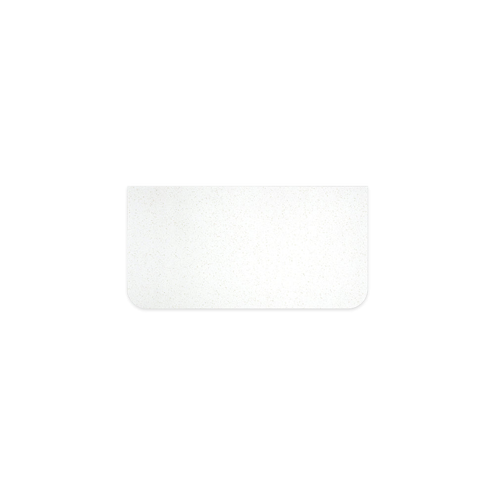 FIENZA SNOWFLAKE CURVED SOLID SURFACE BENCHTOP (AVAILABLE IN 750MM, 900MM, 1200MM AND 1500MM)