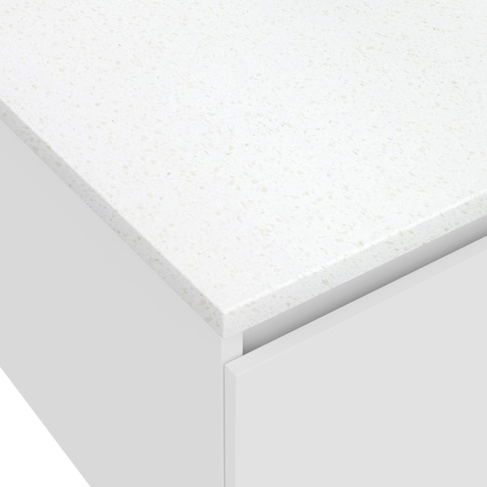 FIENZA SNOWFLAKE RECTANGULAR SOLID SURFACE BENCHTOP (AVAILABLE IN 600MM, 750MM, 900MM, 1200MM, 1500MM AND 1800MM)