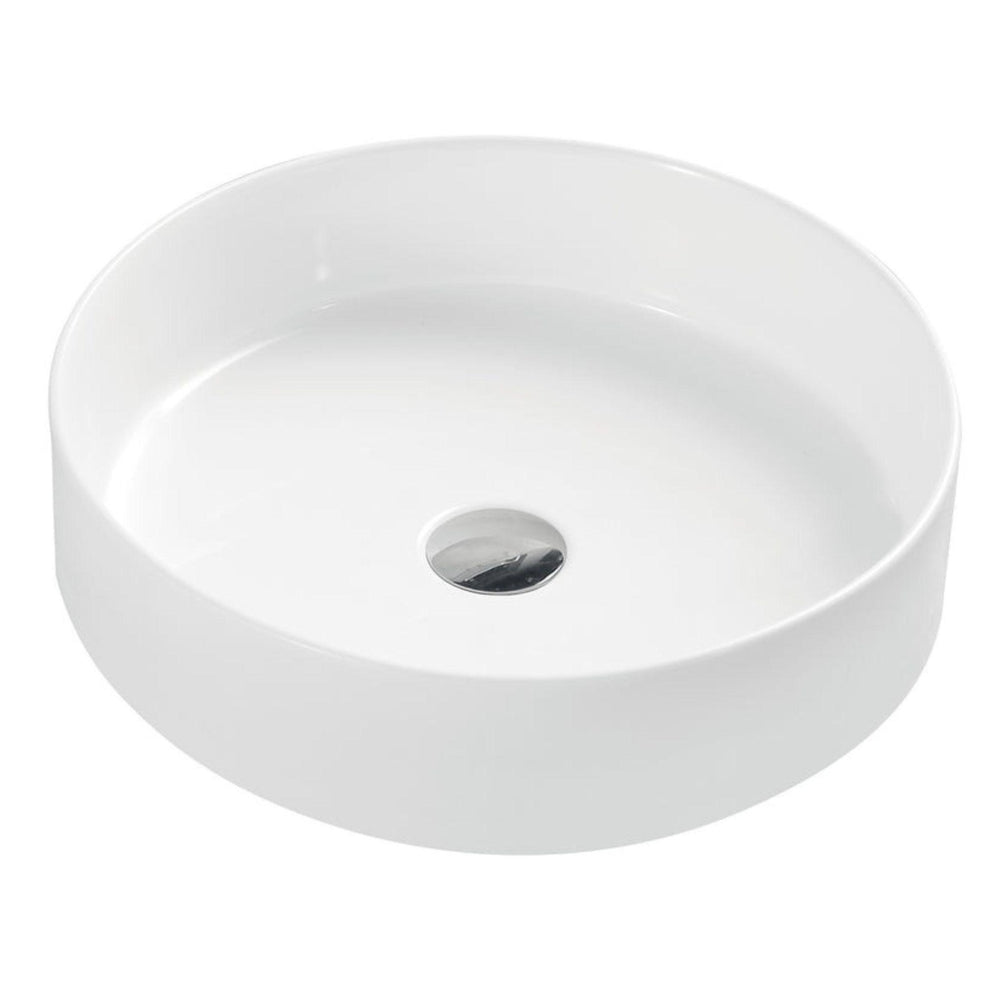 MERCIO SPIN ROUND ABOVE COUNTER BASINS GLOSS WHITE 120MM