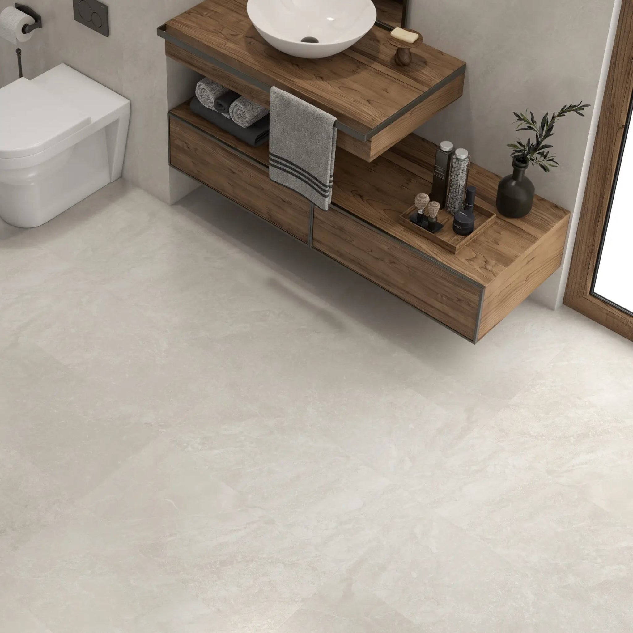 ELITE STONE 2.0 WHITE EXTERNAL 500X500MM SQUARE TILE (PER BOX)