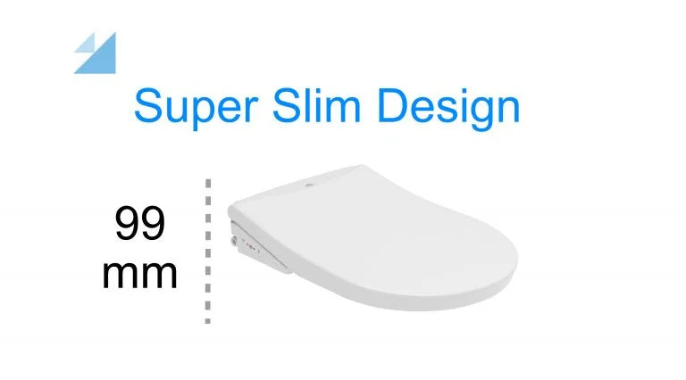 DIB U COLLECTION ULTRA SLIM BIDET WITH REMOTE CONTROL GLOSS WHITE