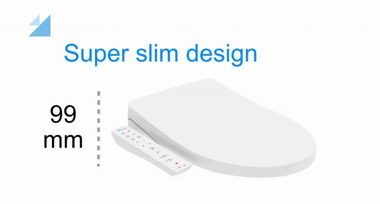 DIB U COLLECTION ULTRA SLIM BIDET WITH SIDE CONTROL GLOSS WHITE