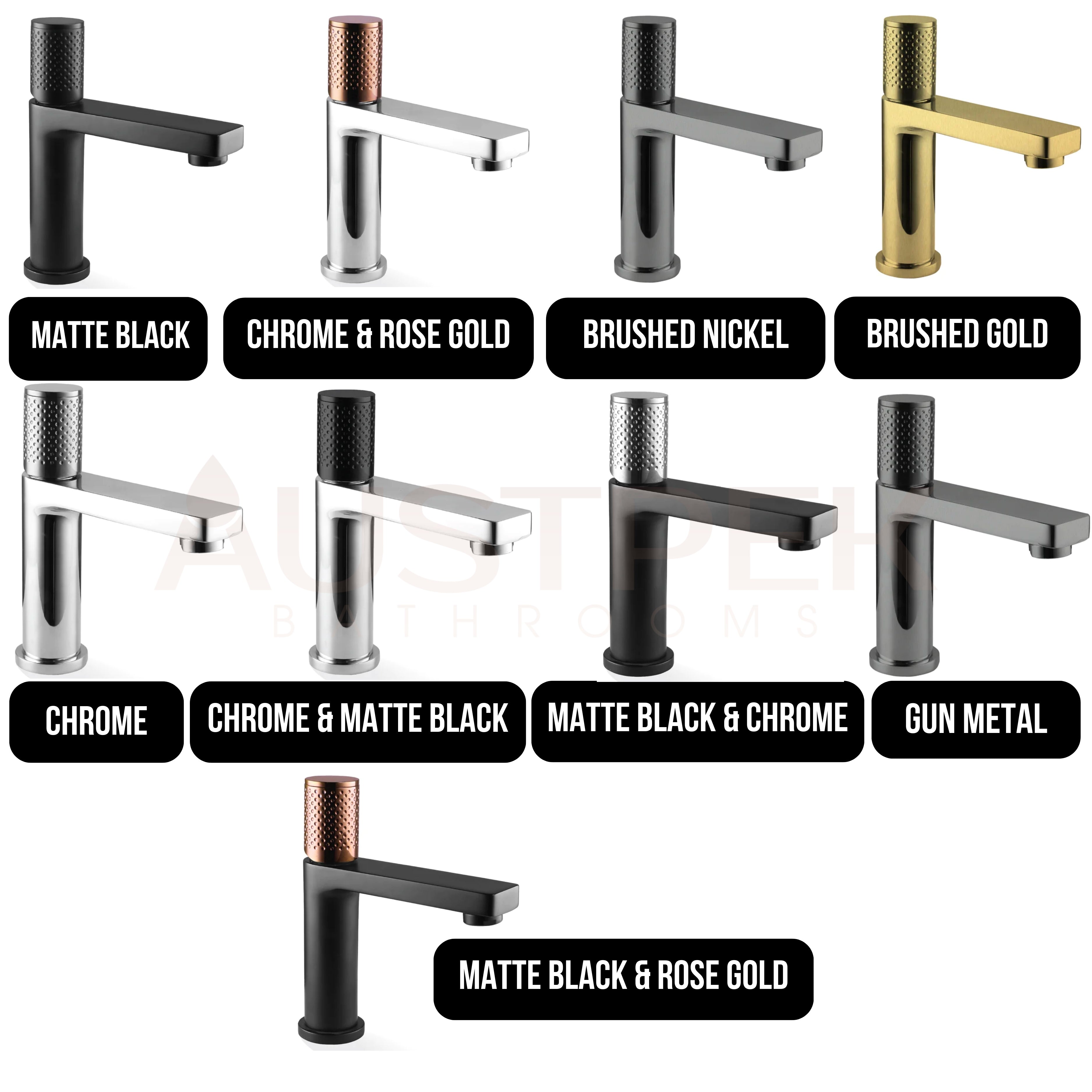 LINKWARE GABE BASIN MIXER MATTE BLACK AND CHROME