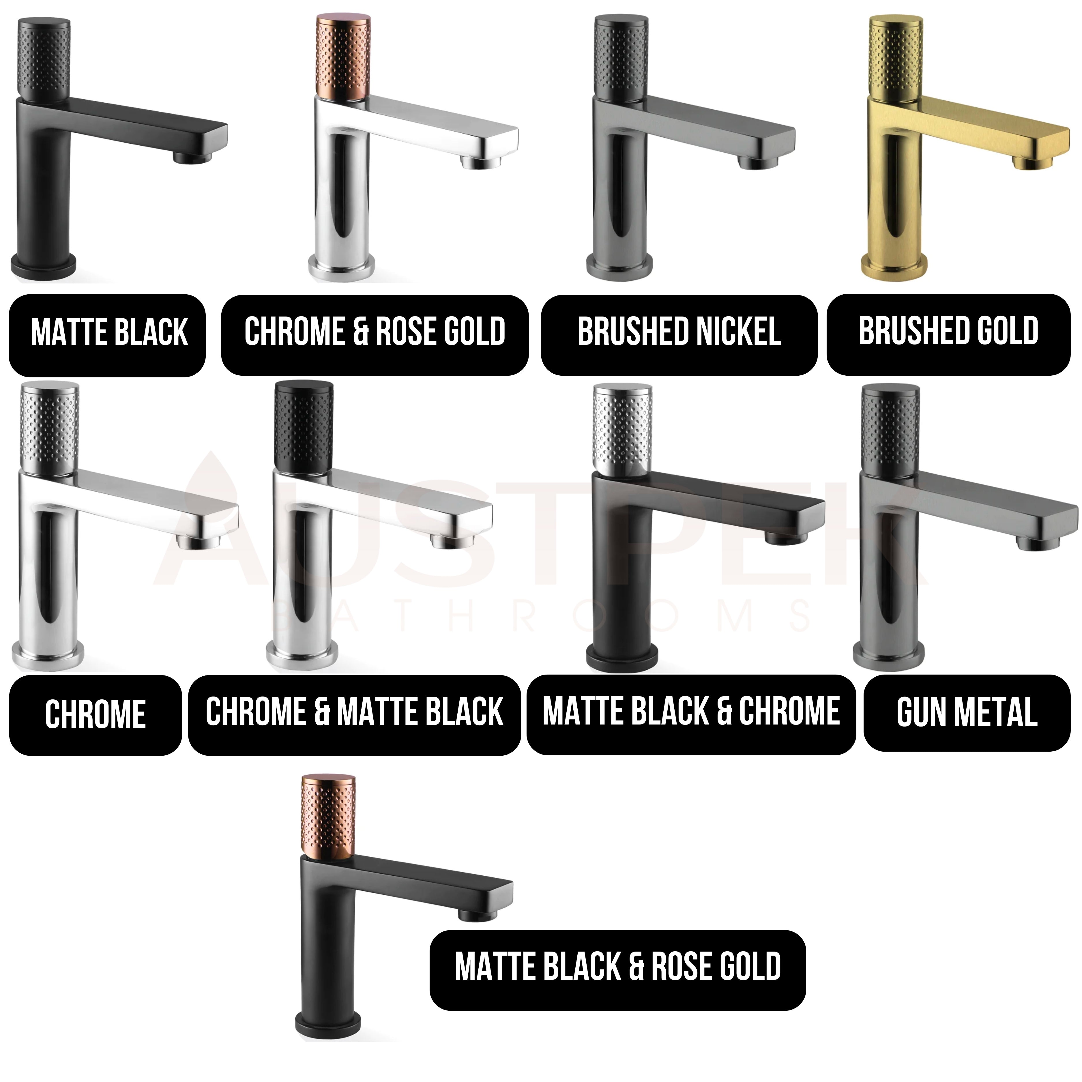 LINKWARE GABE BASIN MIXER CHROME AND MATTE BLACK