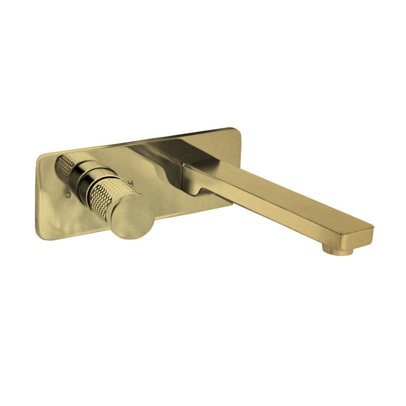 LINKWARE GABE WALL OUTLET MIXER 205MM BRUSHED GOLD