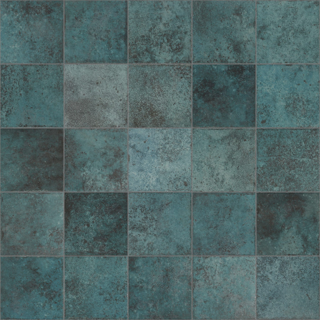 DUNE CERAMICA TAHITI TURQUOISE MATTE 147X147MM SQUARE TILE (PER BOX)