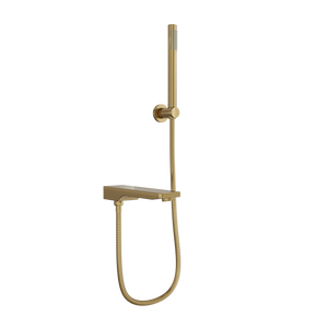 LINSOL TARA BATH SPOUT WITH DIVERTER AND HAND SHOWER 234MM BRUSHED BRASS