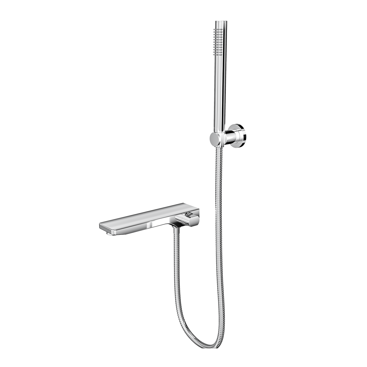 Linsol Tara Bath Spout with Diverter and Hand Shower 234mm Chrome