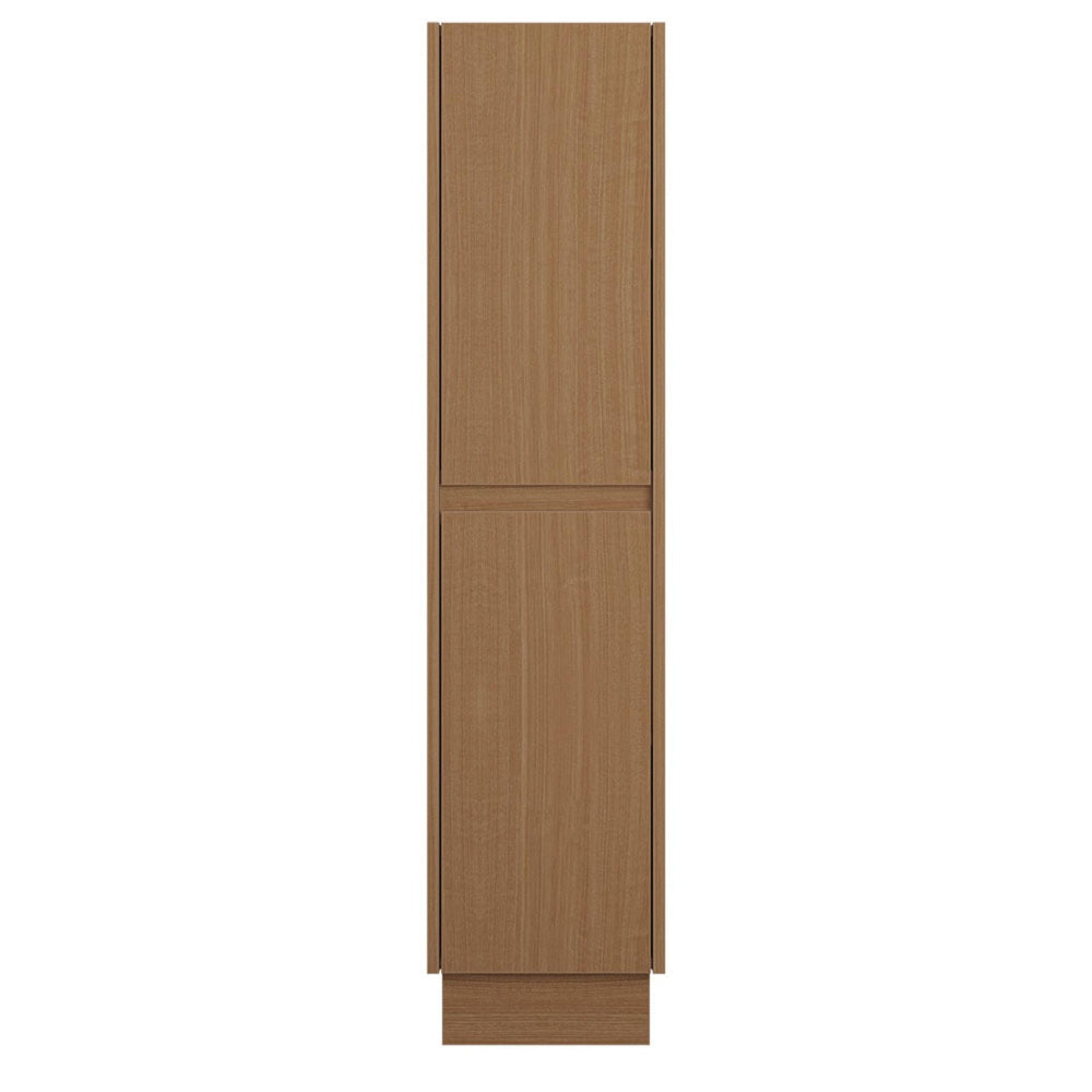 FIENZA EDGE FLOOR STANDING TALL BOY ON KICKBOARD WALNUT 350X1520MM