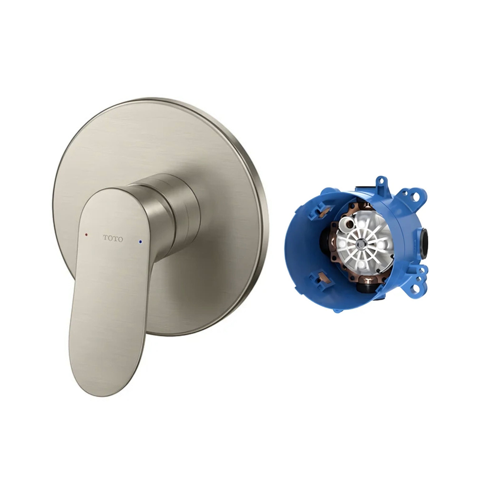 TOTO GA WALL MIXER FULL KIT 135MM BRUSHED NICKEL