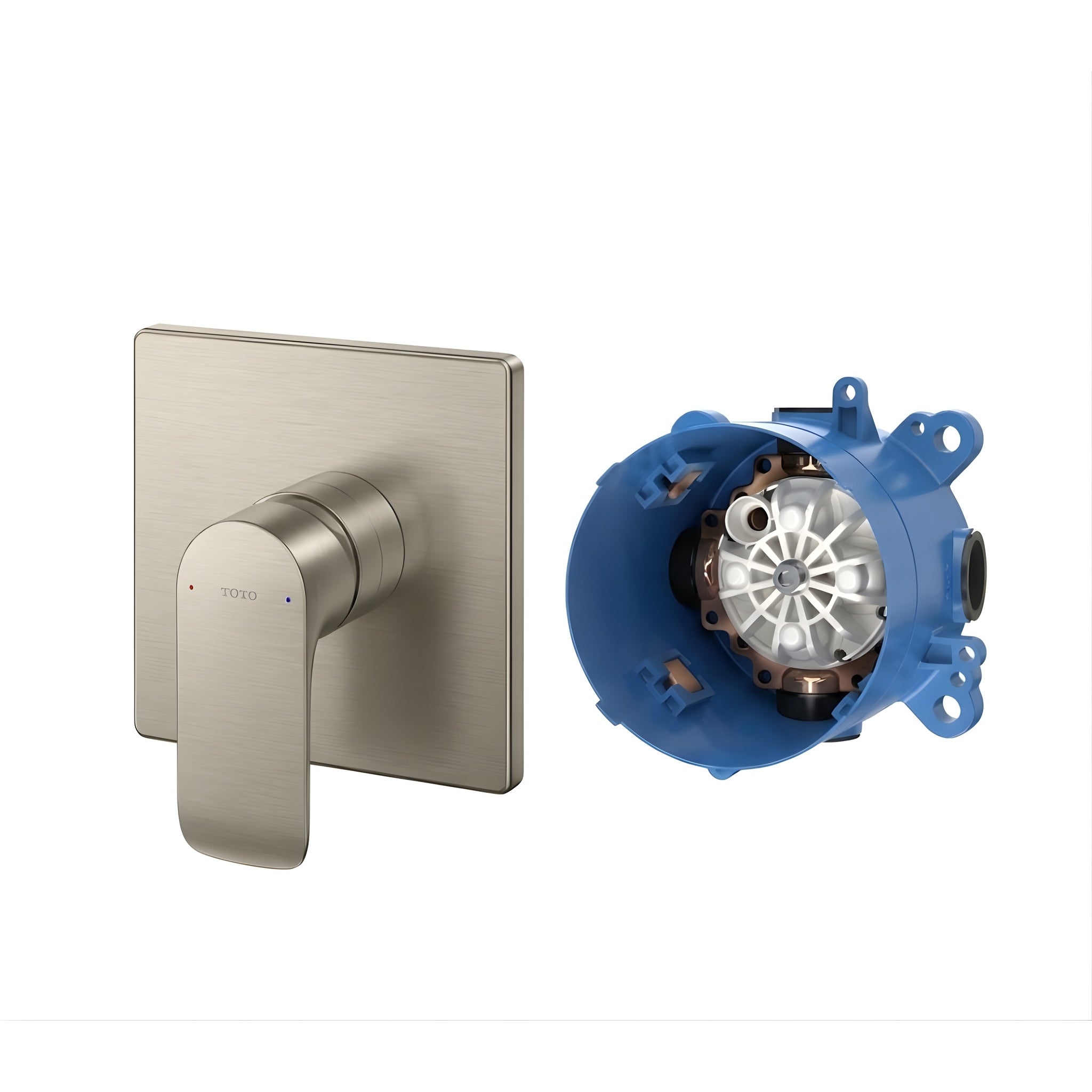 TOTO GA WALL MIXER FULL KIT 130MM BRUSHED NICKEL