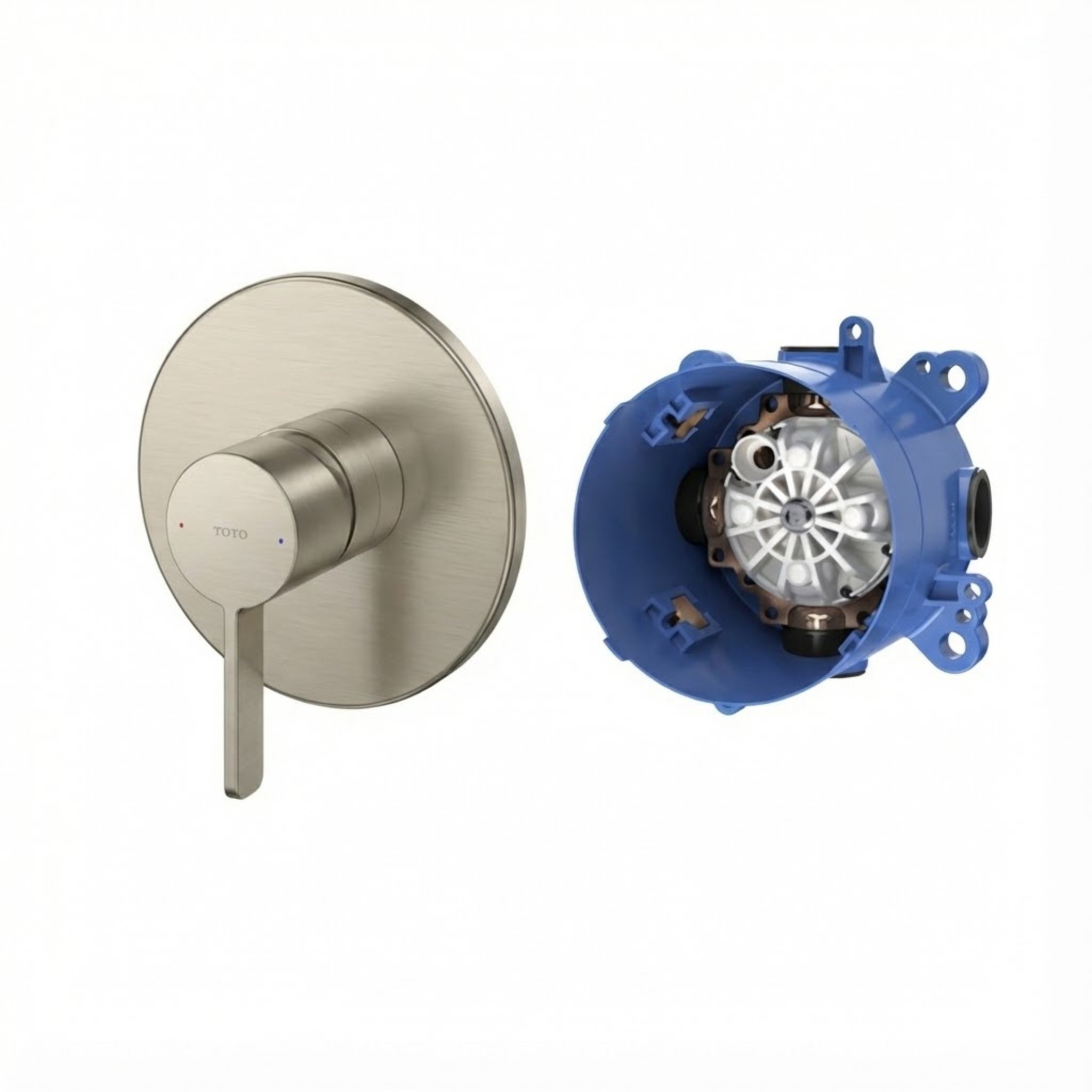 TOTO GF SINGLE LEVER SHOWER MIXER FULL KIT BRUSHED NICKEL