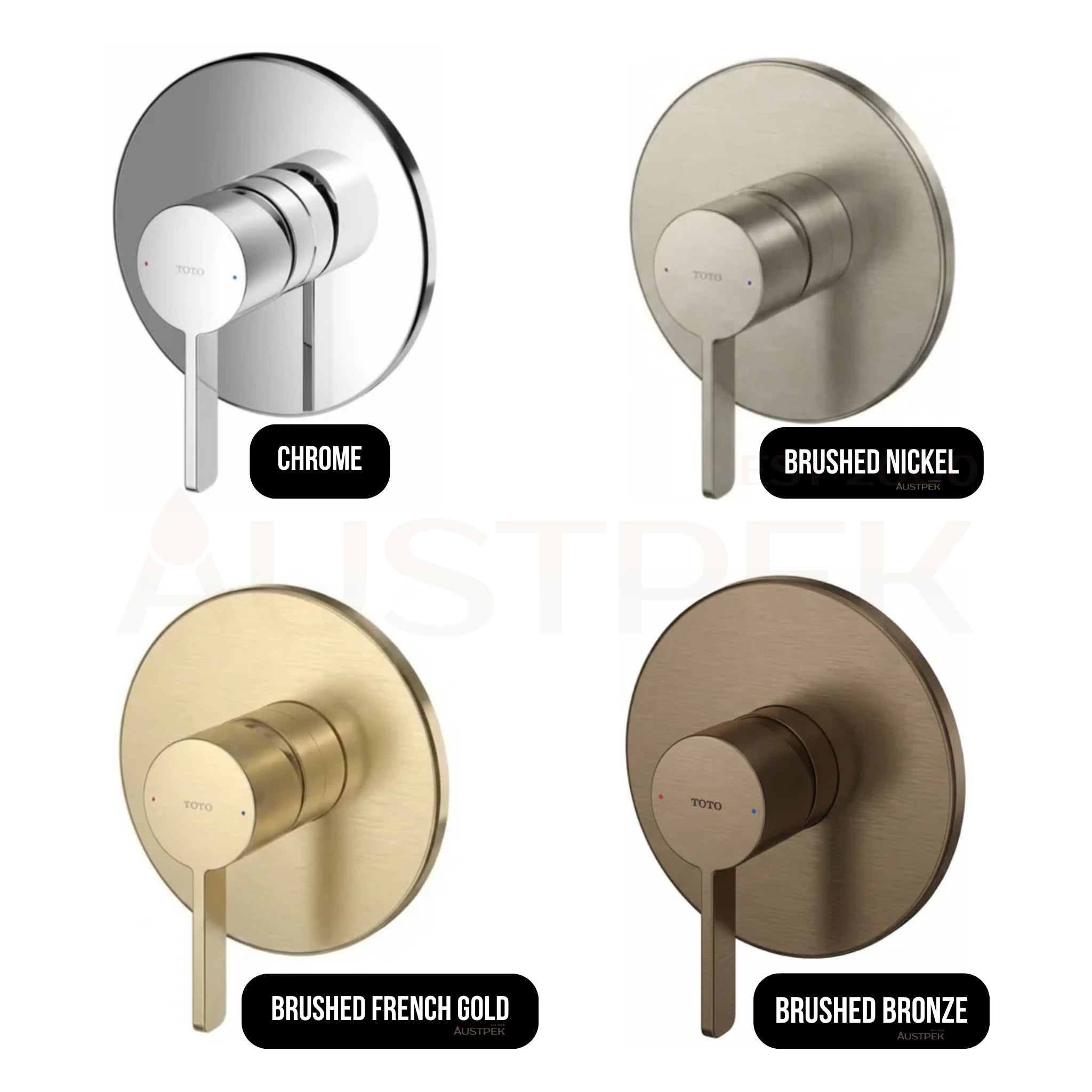 TOTO GF SINGLE LEVER SHOWER MIXER FULL KIT BRUSHED BRONZE