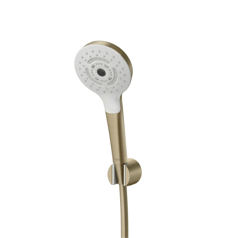 TOTO G SELECTION ROUND 1-MODE HAND SHOWER WITH HOSE 110MM BRUSHED FRENCH GOLD
