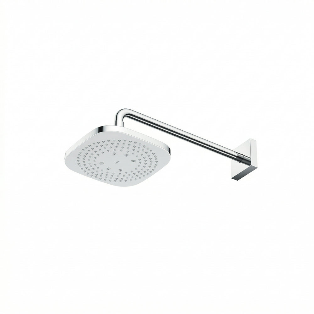 TOTO G SELECTION SQUARE SHOWER HEAD WITH SHOWER ARM 220MM CHROME