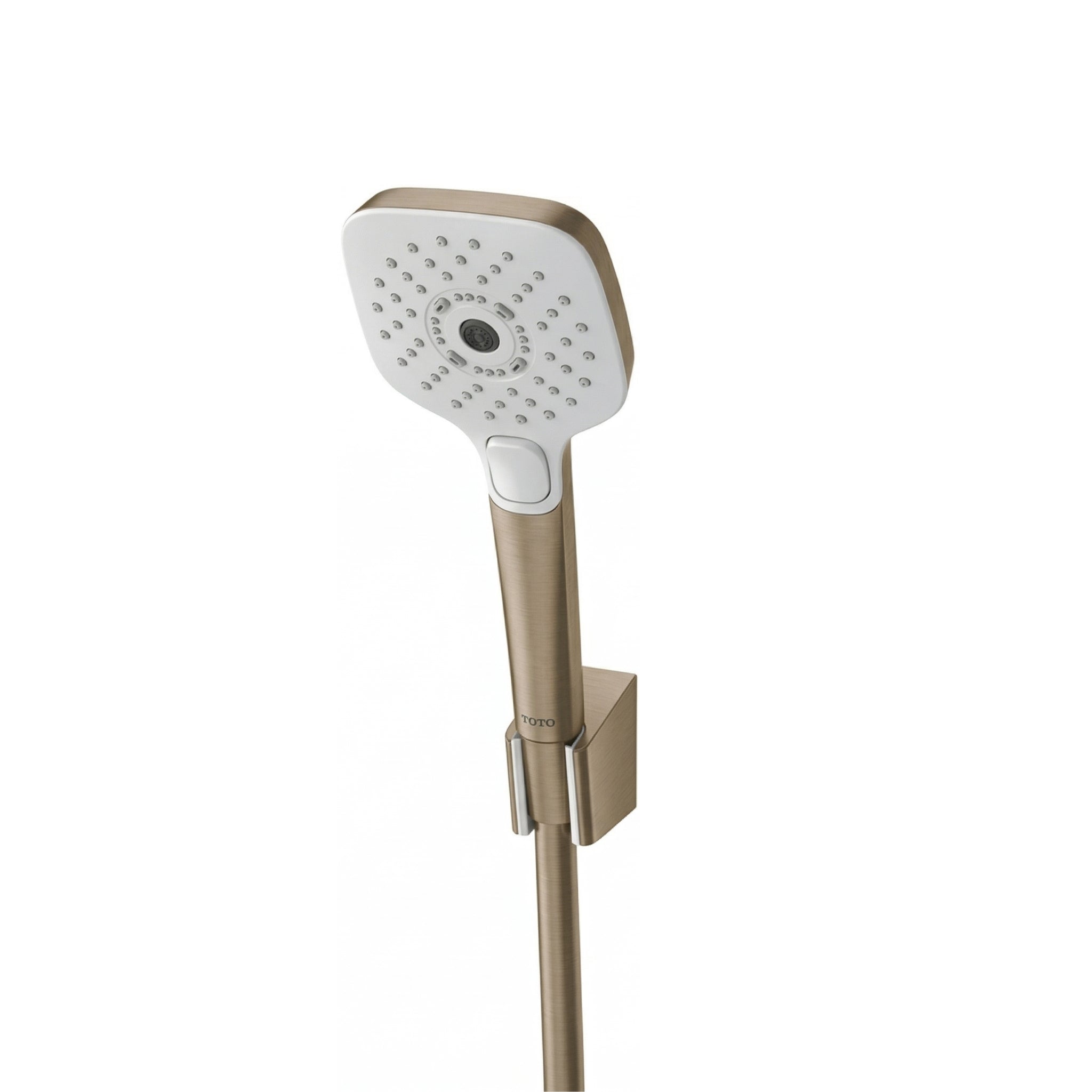 TOTO G SELECTION SQUARE 3-MODE HAND SHOWER WITH HOSE 110MM BRUSHED BRONZE
