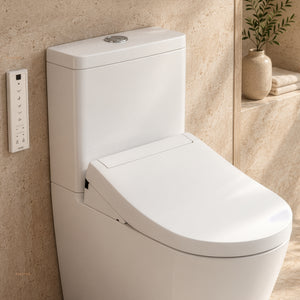 TOTO S5 WASHLET WITH REMOTE CONTROL D-SHAPED GLOSS WHITE
