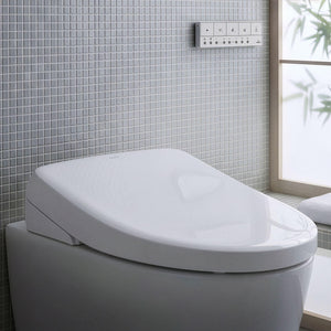 TOTO S7 WASHLET WITH REMOTE CONTROL AND AUTOLID ELONGATED GLOSS WHITE