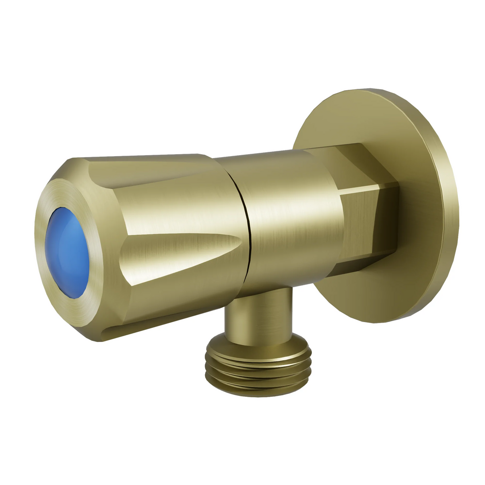 AMOZA LEAD FREE MINI CISTERN TAP WITH COVER PLATE BRUSHED GOLD