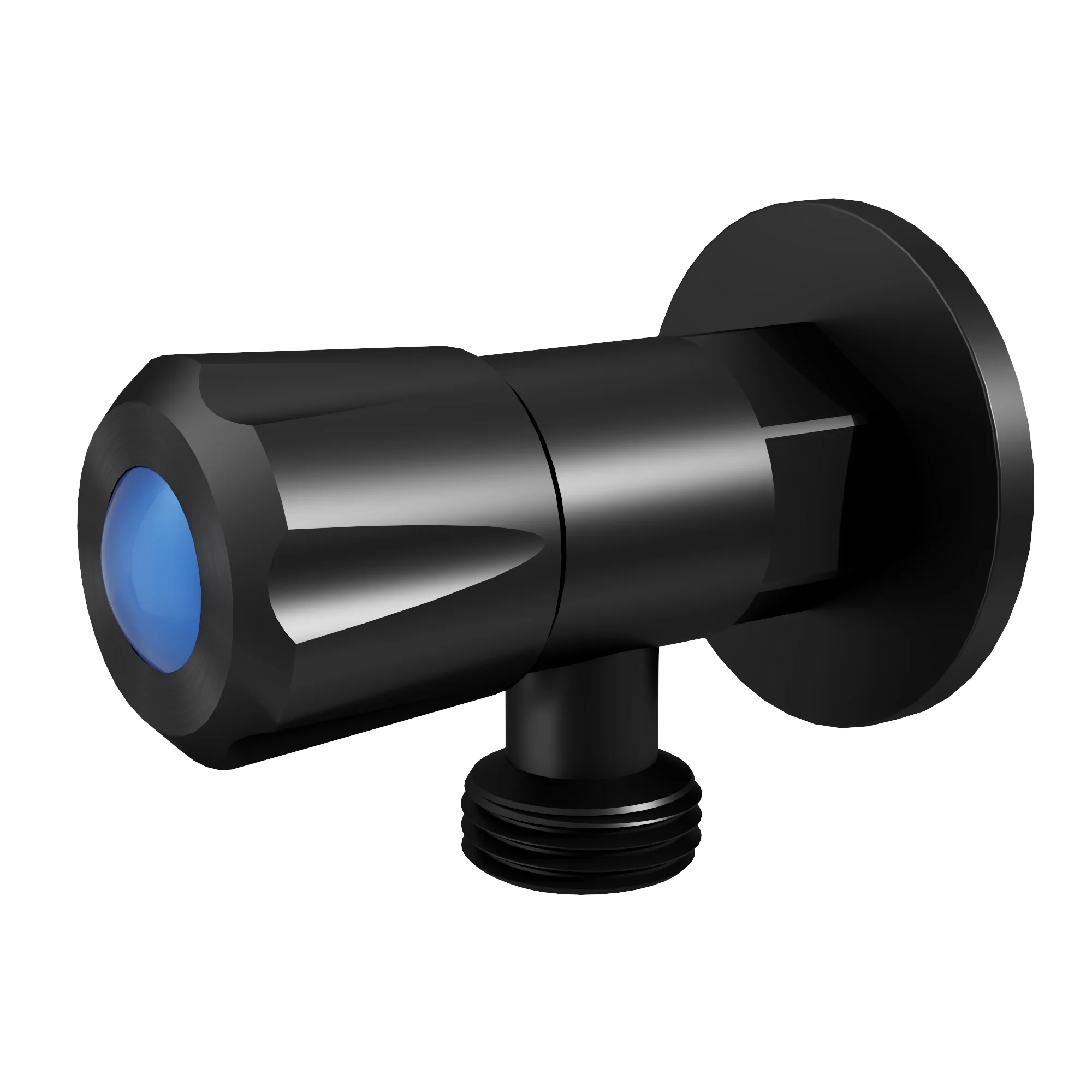 AMOZA LEAD FREE MINI CISTERN TAP WITH COVER PLATE MATTE BLACK