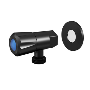 AMOZA MINI CISTERN TAP WITH COVER PLATE MATTE BLACK