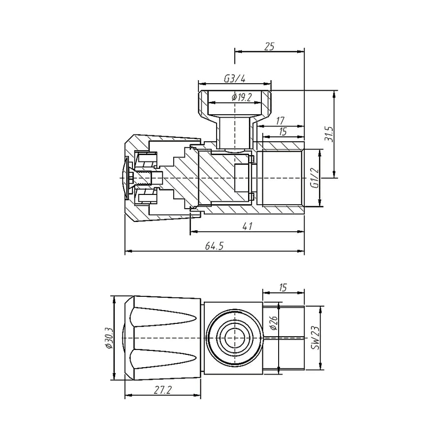 AMOZA LEAD FREE WASHING MACHINE TAP WITH COVER PLATE BRUSHED GOLD
