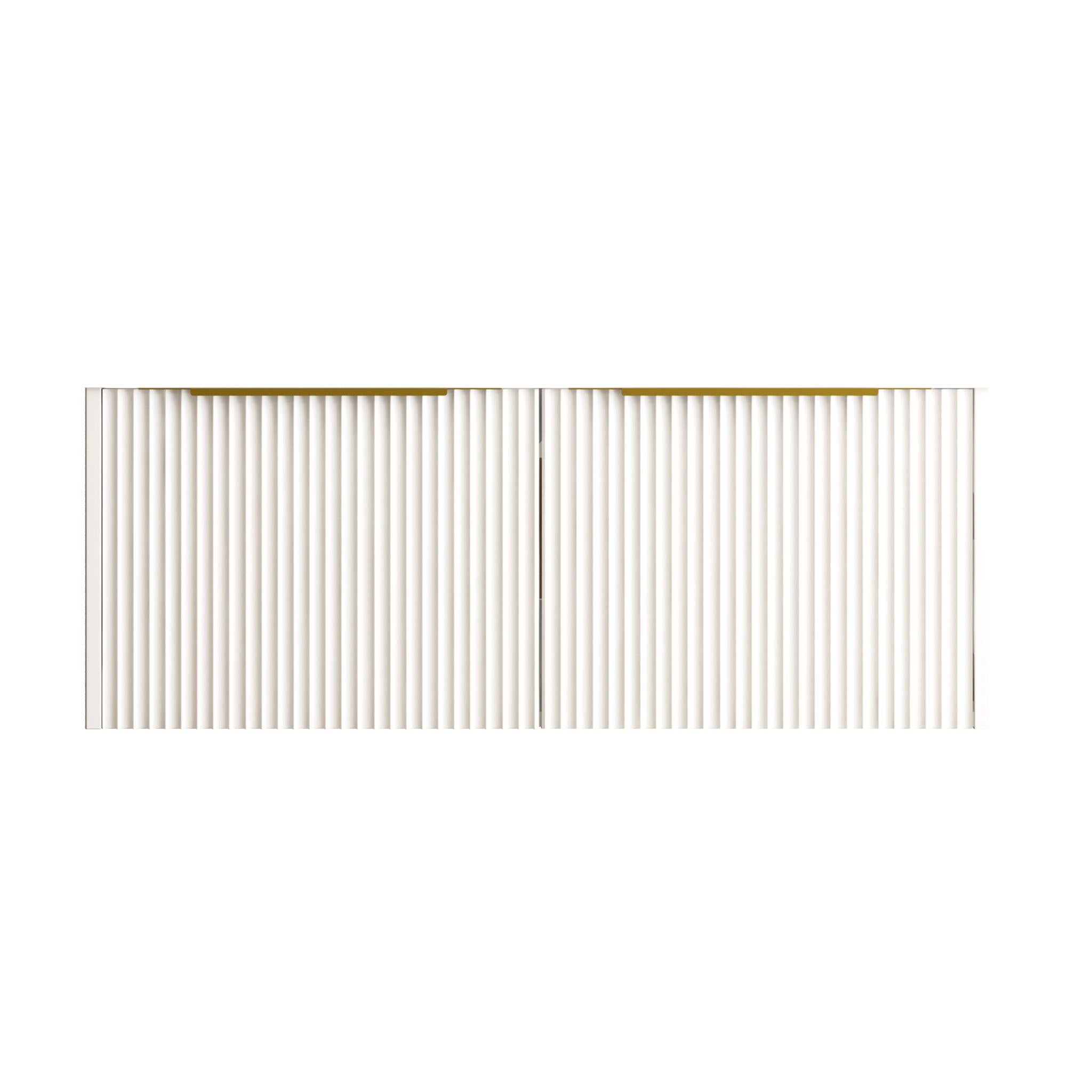 INFINITY THENA WHITE 1200MM DOUBLE BOWL WALL HUNG VANITY