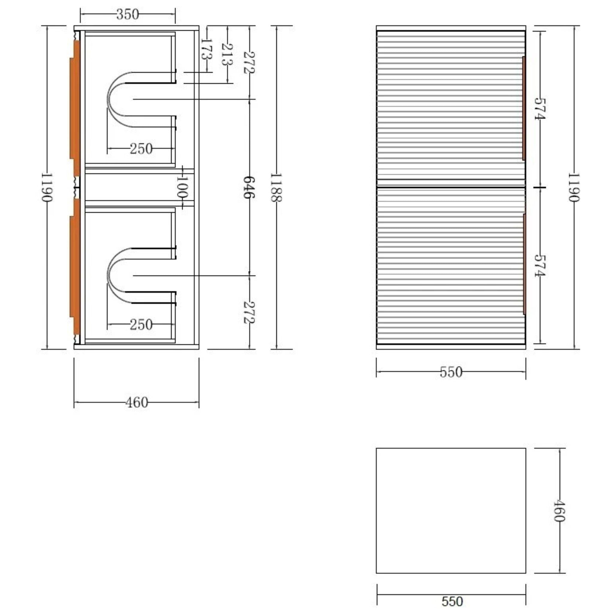 INFINITY THENA WHITE 1200MM DOUBLE BOWL WALL HUNG VANITY