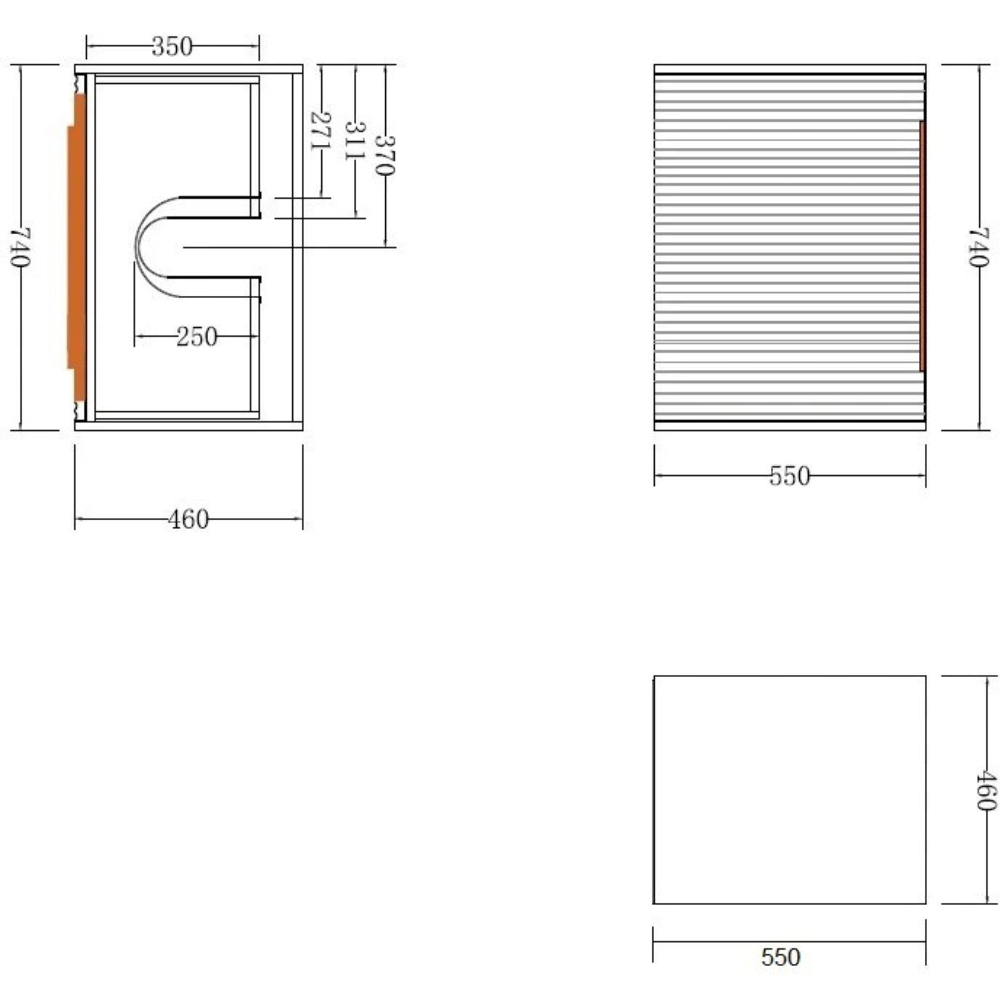 INFINITY THENA WHITE 750MM SINGLE BOWL WALL HUNG VANITY