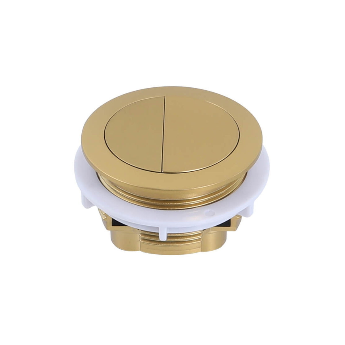 TURNER HASTINGS ROUND FLUSH BUTTON BRUSHED BRASS