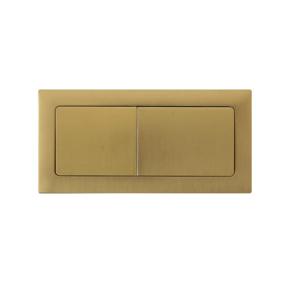 TURNER HASTINGS RECTANGLE FLUSH BUTTON BRUSHED BRASS