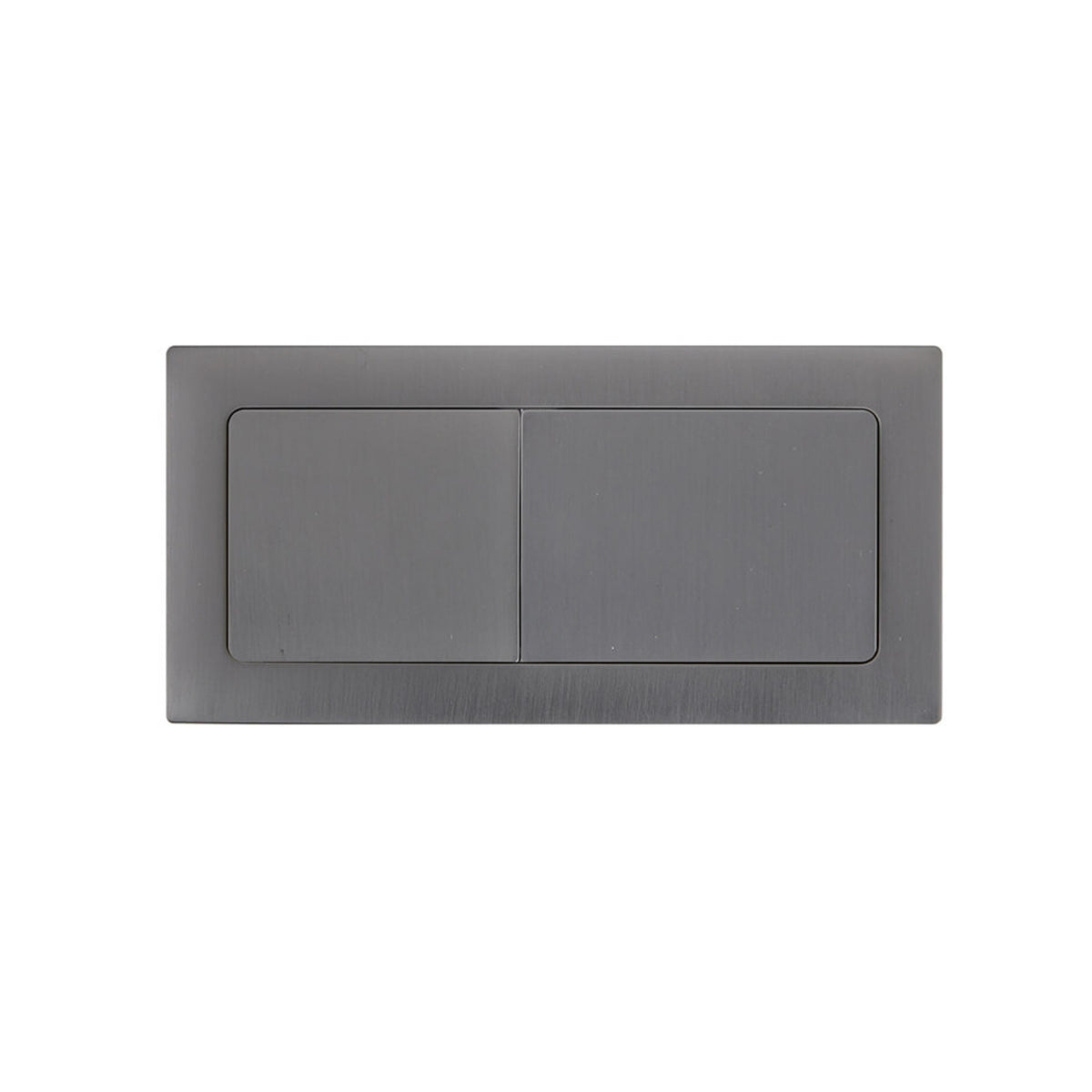 TURNER HASTINGS RECTANGLE FLUSH BUTTON BRUSHED GUNMETAL