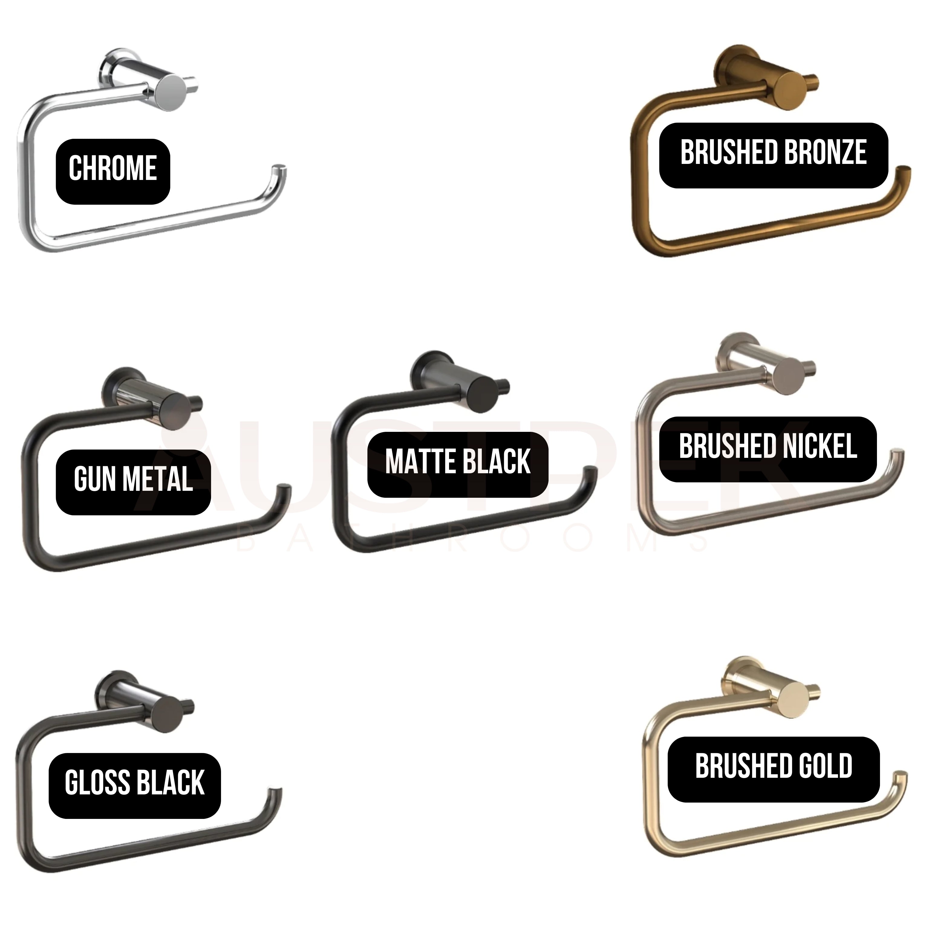 FELTON TATE HAND TOWEL HOLDER BRUSHED NICKEL