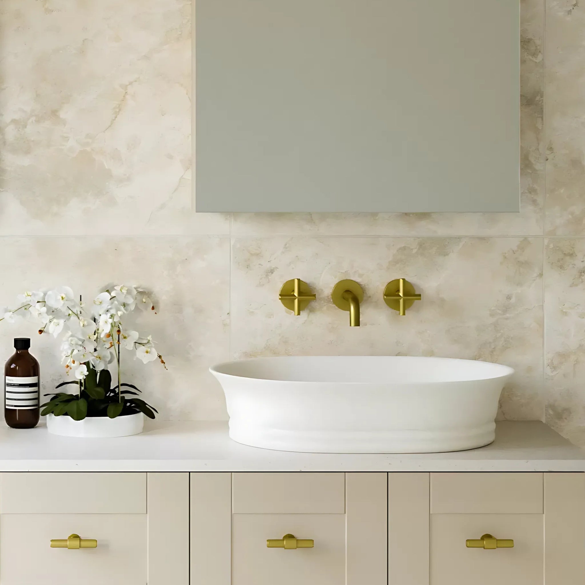 TIMBERLINE BONNIE ABOVE COUNTER BASIN MATTE WHITE 560MM