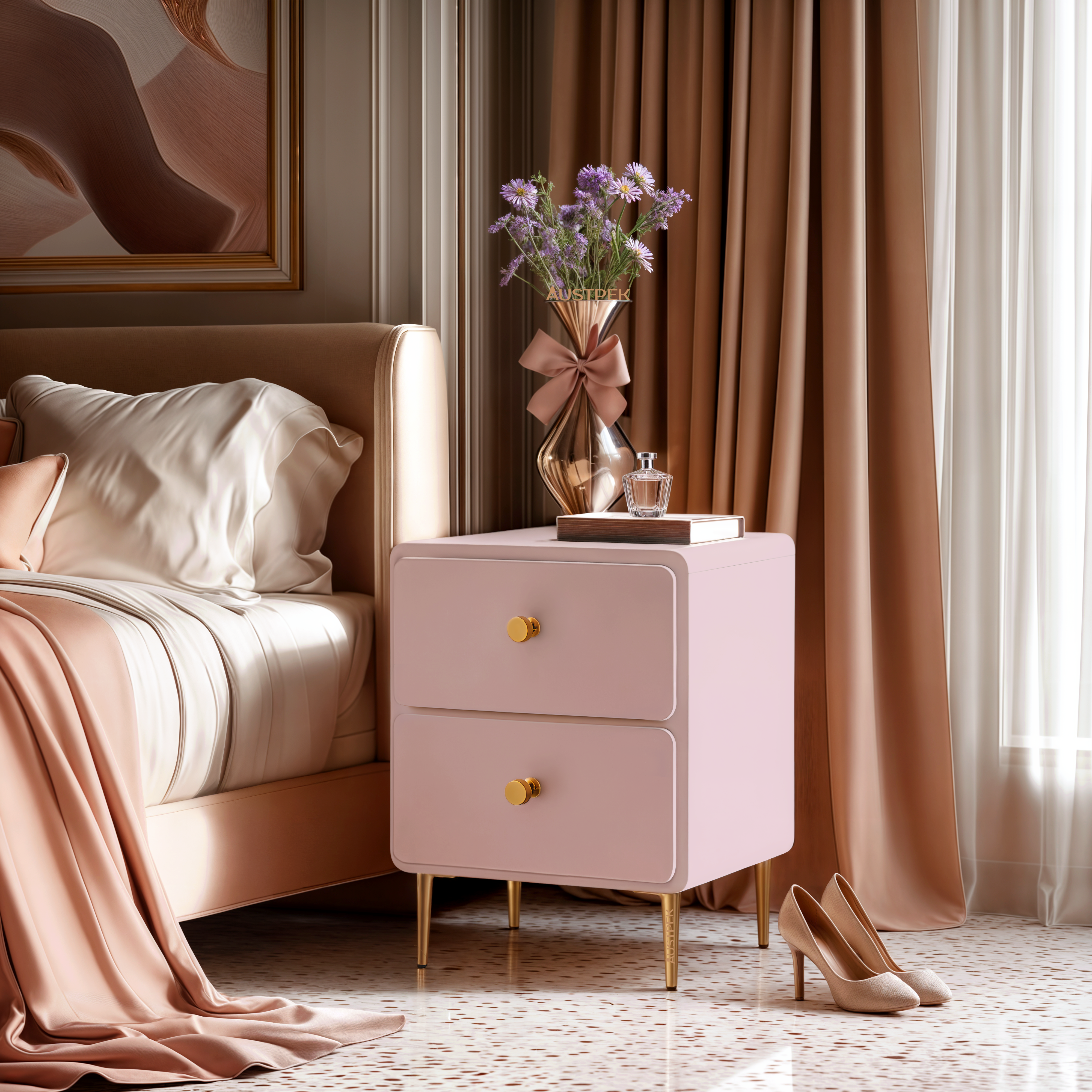 TIMBERLINE COLBY CUSTOM BEDSIDE TABLE 450MM