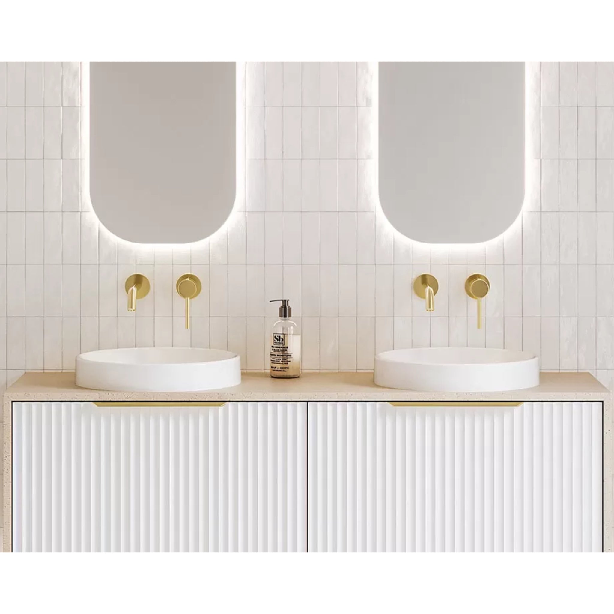 TIMBERLINE CORRIDA ROUND INSET BASIN GLOSS WHITE 430MM