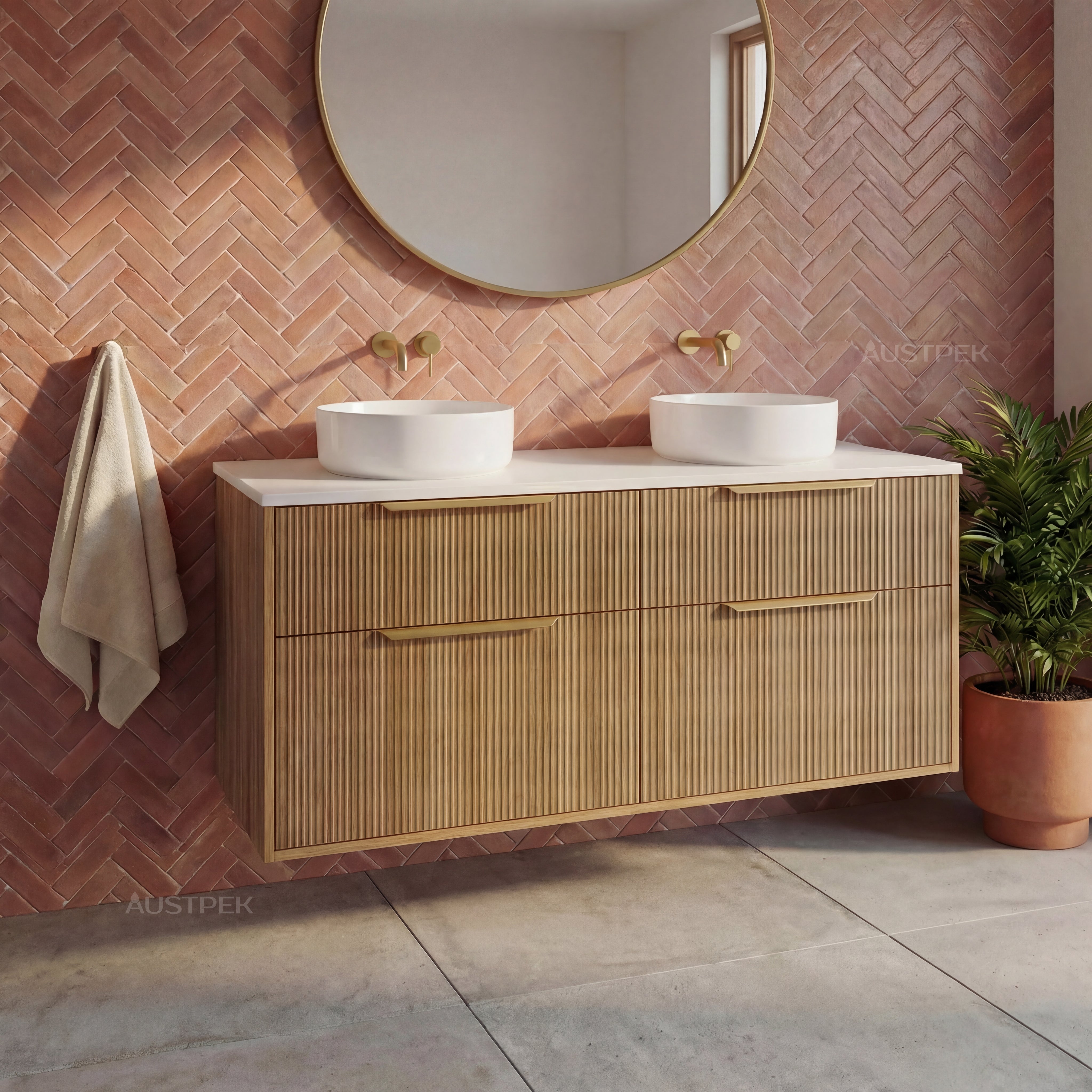 TIMBERLINE SAVOY CUSTOM WALL HUNG VANITY (ALL SIZING)