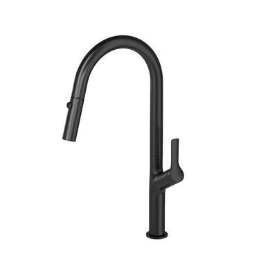 LINSOL TISH PULL-OUT SINK MIXER 463MM MATTE BLACK