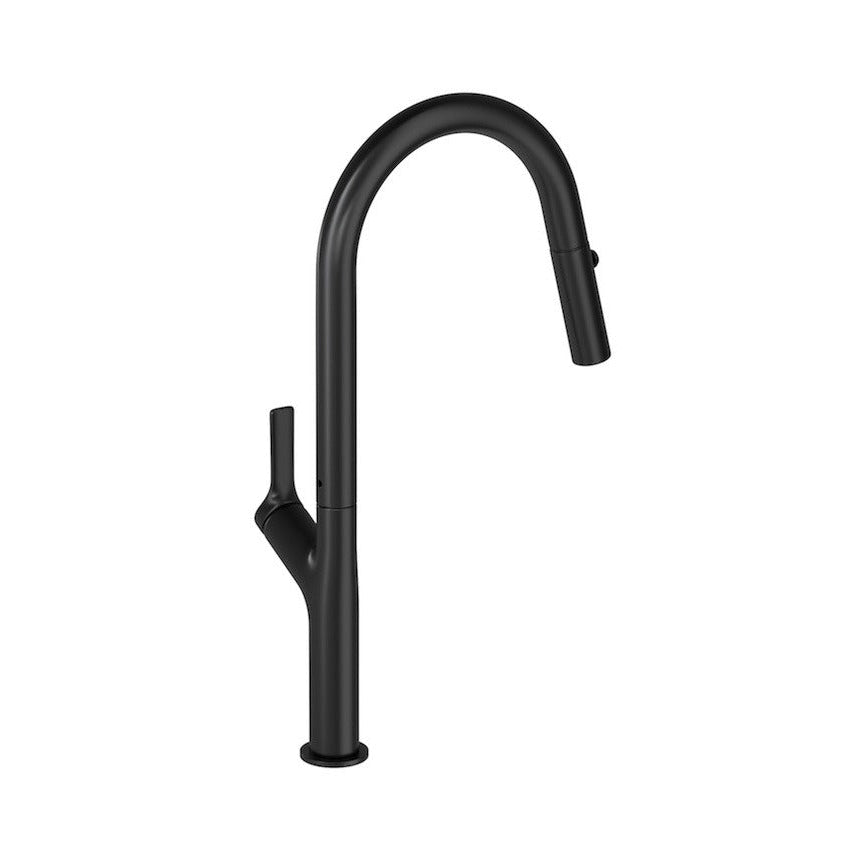 LINSOL TISH PULL-OUT SINK MIXER 463MM MATTE BLACK