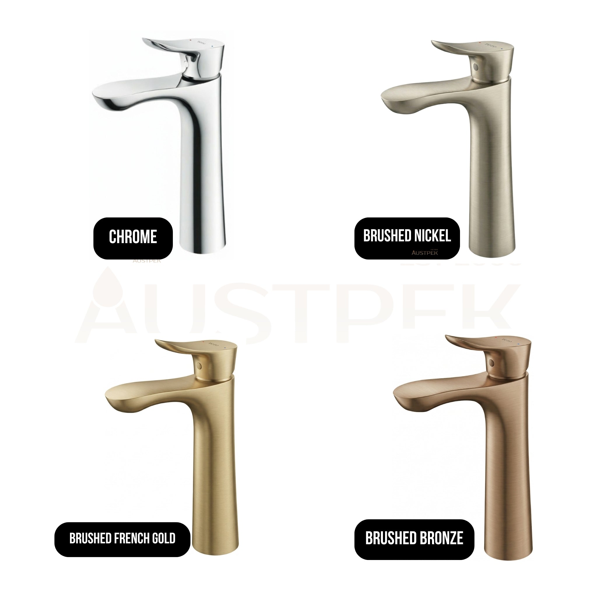 TOTO GO SEMI TALL BASIN MIXER 216MM BRUSHED BRONZE