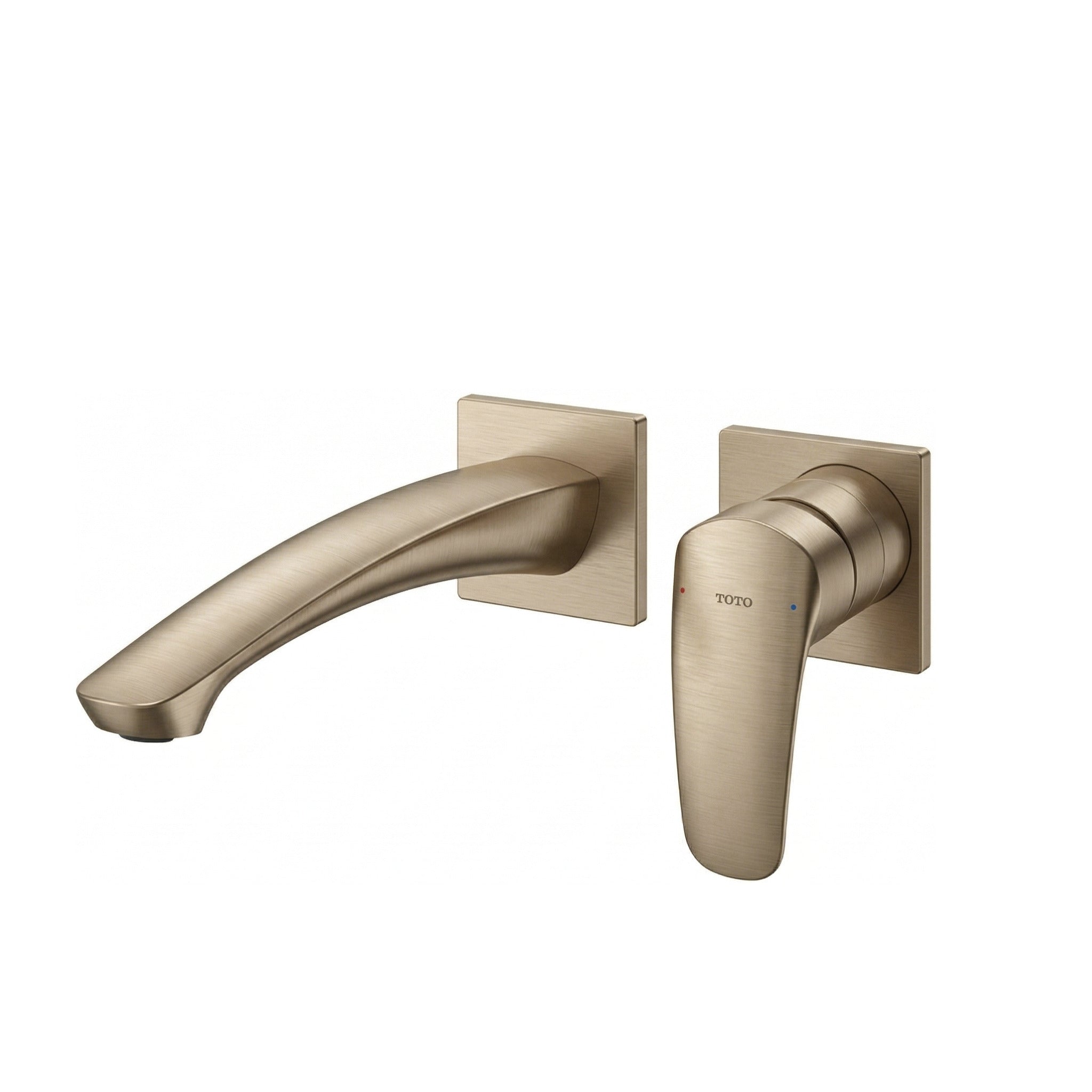 TOTO GM LONG SPOUT WALL BASIN MIXER BRUSHED BRONZE