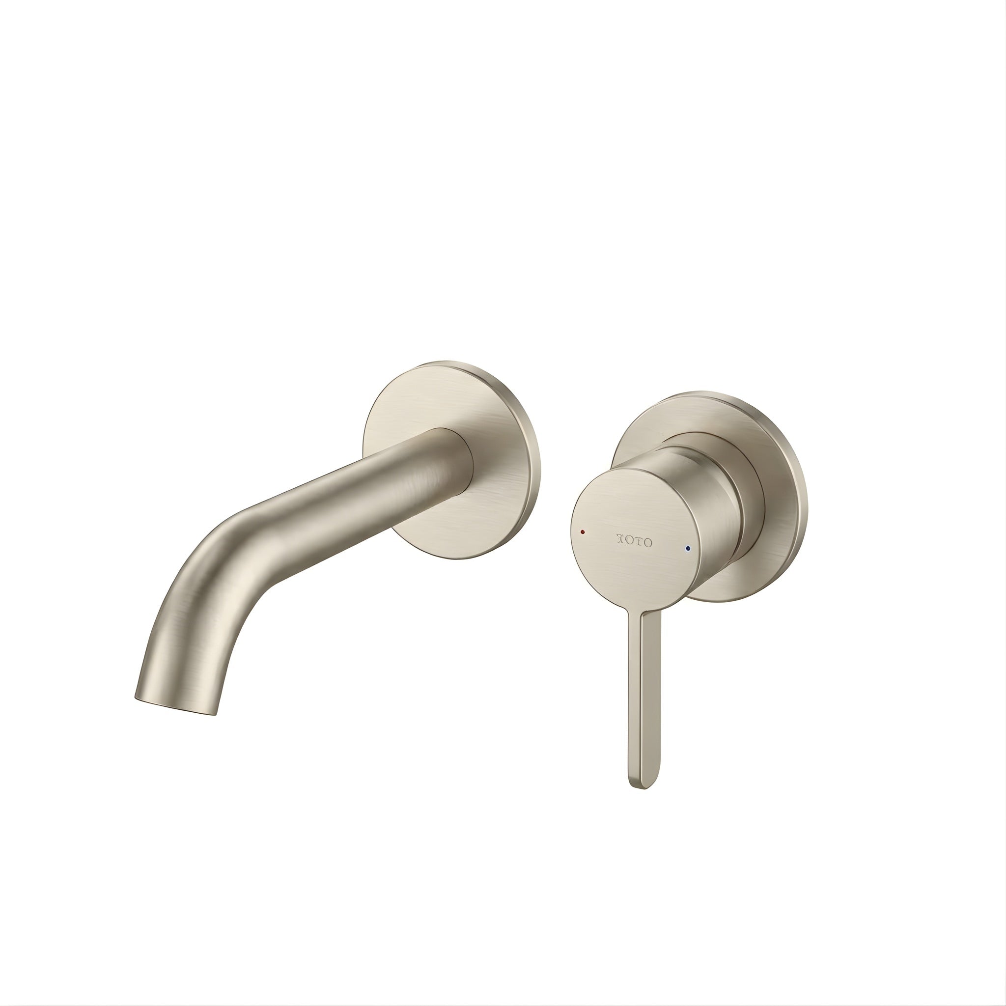 TOTO GF SHORT SPOUT WALL BASIN MIXER BRUSHED BRONZE